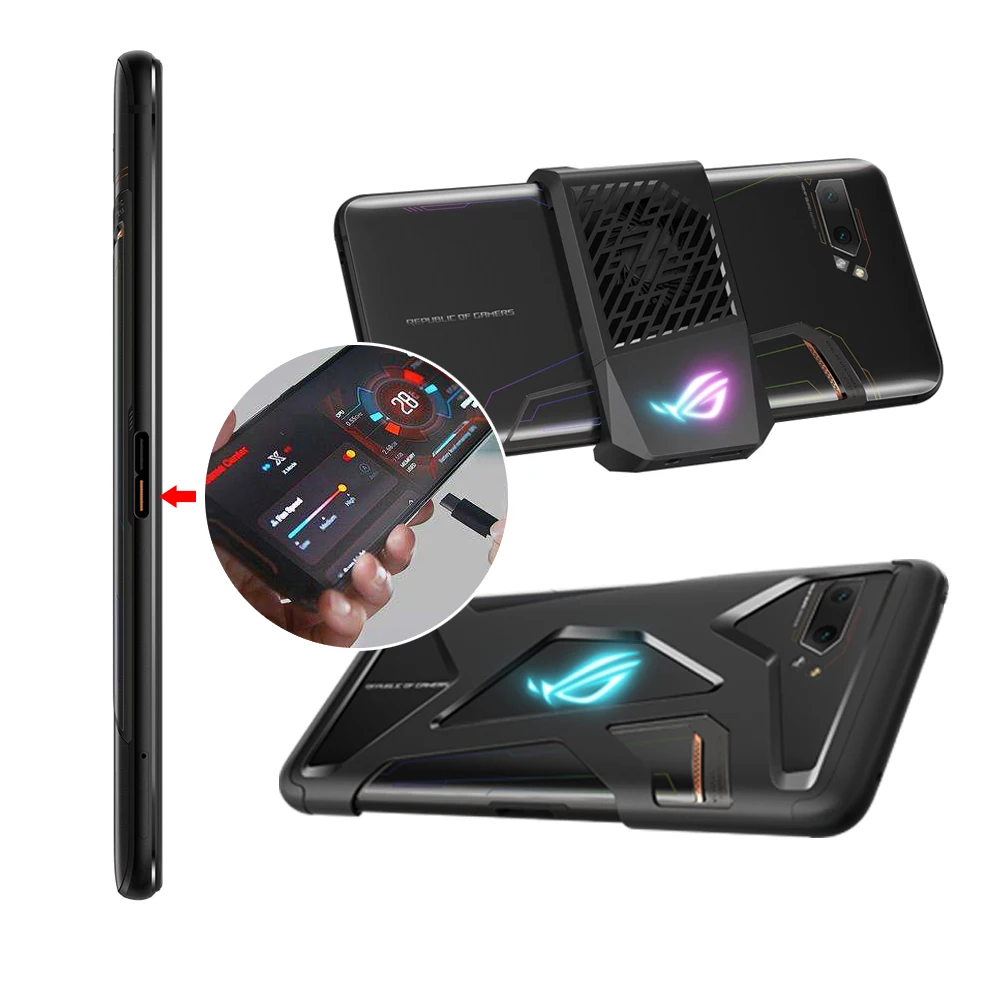  Global Version ASUS ROG Phone 2 Gaming Phone 128GB ROM 8GB RAM ZS660KL OTA Update Snapdragon 855 Pl