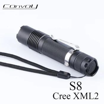 

Convoy S8 Cree XML2 T6 3B LED Flashlight EDC Mini Torch linterna LED Bike Light 18650 Flash Light Tent Lamp Police Work Light