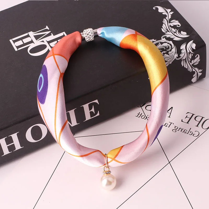18 RUNMEIFA Jewelry Statement Necklace Pendant Scarf Women Bohemia Neckerchief Foulard Femme Accessories Hijab Stores - Цвет: 18