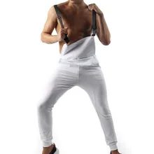 Мужские одноцветные комбинезоны с карманами, уличная одежда, штаны на подтяжках, спортивные штаны в стиле хип-хоп, повседневные модные штаны