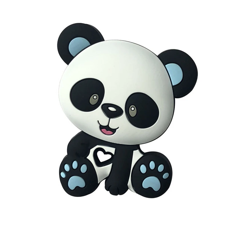 Силиконовые бусины в виде панды, детские игрушки, не содержащие БИСФЕНОЛ прорезывания зубов DIY соски-пустышки подвеска на цепочке-ожерелье для жевания и кусания для Интернет-магазин детских товаров