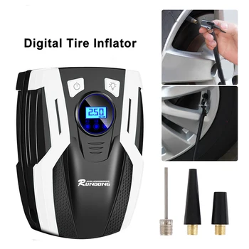 

Car Inflatable Pump 12V LCD Backlight Display Car Tyre Inflator Pump Tyre Inflators For Cars Vehicle Pneumatic Pump Motor Bike