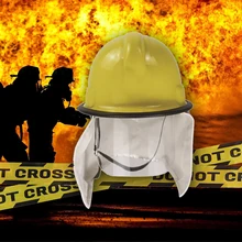Шлем безопасности пожарный спасательный колпачок с огнем изолирующая, алюминивая фольга шаль ПК Анти-Царапины маска пожарный защитный шлем