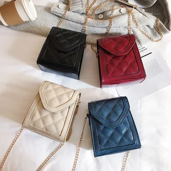 

New small bag foreign female bag summer new 2020 diamond chain crossbody bag wild shoulder bag