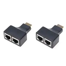 HDMI удлинитель сигнала расширение 30 м портативный HDMI Двойной Сетевой Кабель Сетевой удлинитель HDMI HD удлинитель