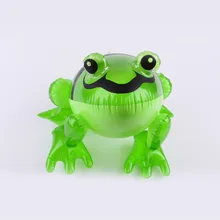 Толстые глаза светящиеся большая лягушка Надувная Детская игрушка экологически чистый надувной Точечный светильник в комплекте лягушка