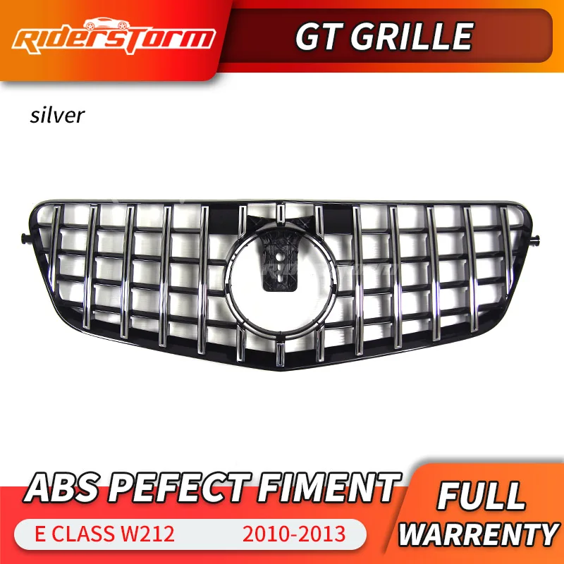 Chrome GT Gt решетка для W212 GT гриль Передняя решетка для Mercedes E класс w212 СЕДАН ПЕРЕДНИЙ гоночный гриль E320 E350 E400 C207 - Цвет: Chrome GT