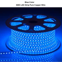 SMD 3014 AC 220V EU 1 M/5 M/20 M светодиодный светильник, водонепроницаемый наружный светильник, домашний декоративный светильник, Чистый медный провод, гибкий 120 светодиодный s/m