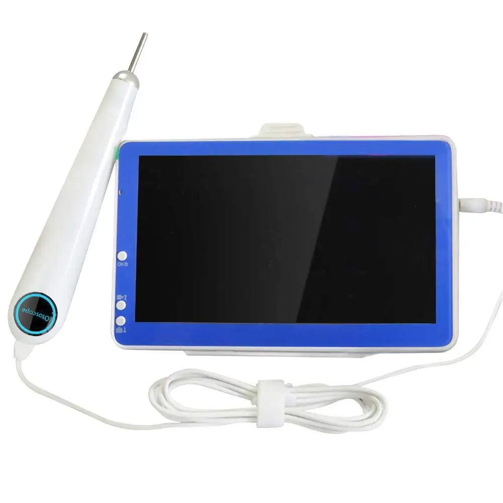 Цифровой Эндоскоп Otoscope 3 9 мм Ent Ушная камера с экраном 7 дюймов HD 6 светодиодных