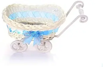 

METABLE 10PCS Pram Small Hamper Wicker Basket Baby Shower Party Baby Gift coffee shop decorative ornaments hand-woven basket