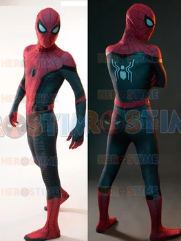 

Spider-Man Far From Home Spiderman Costume 3D Print Spandex Zentai Bodysuit Cosplay Spiderman Superhero Costume Hot Sale