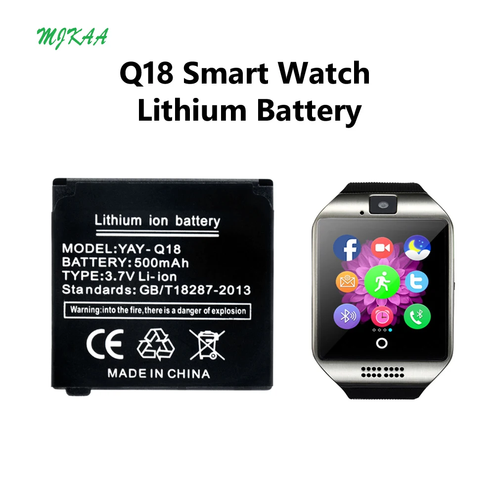 5/10Pcs Li-Po Lithium Li-polymer Batteries 3.7V 500mAh Rechargeable Li-ion Polymer Battery Spare for Q18 Smart Watch