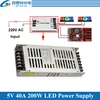 Ultra-thin Special LED display Switching Power Supply 220VAC Input, 5V 40A 200W Output ► Photo 1/3