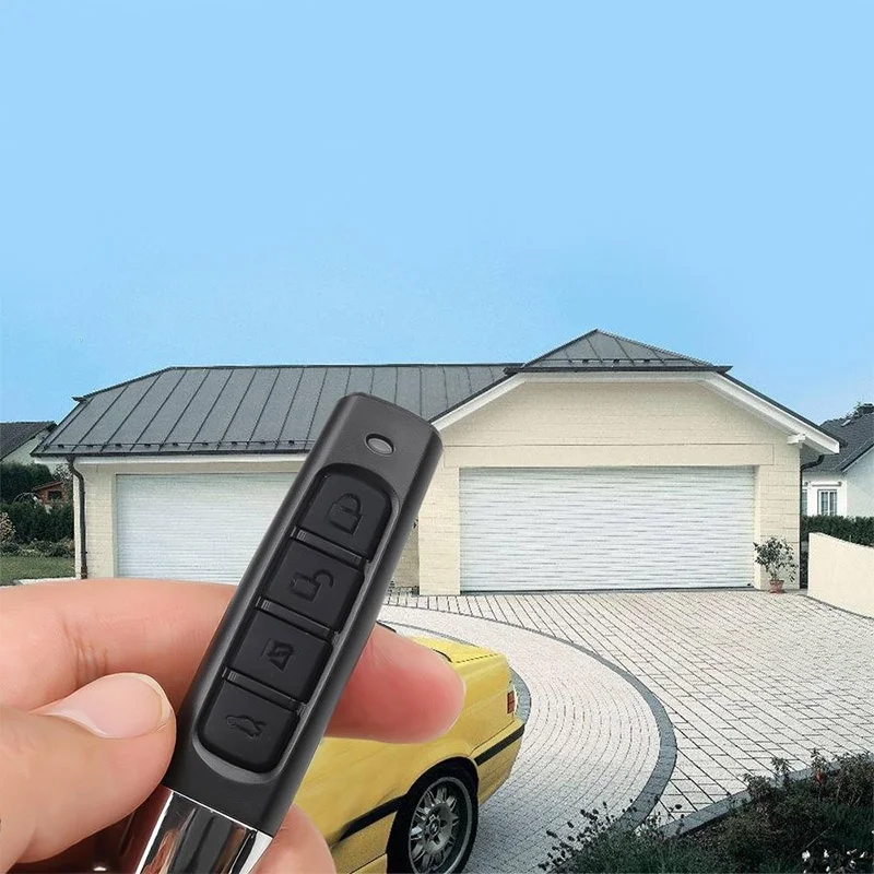 

433MHz Cloning Remote Control Electric Car Key Fob Copy Controller Transmitter Switch 4 Buttons Wireless Remote Control Alarm