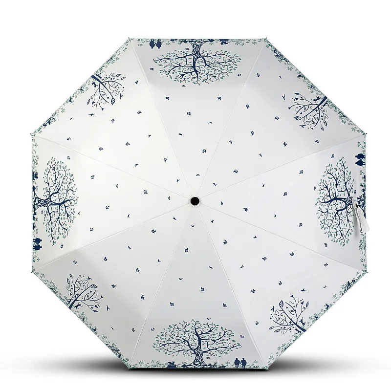 Креативный двойной Зонт двойного назначения, зонт от солнца, небольшой свежий высококачественный складной зонт от солнца на заказ