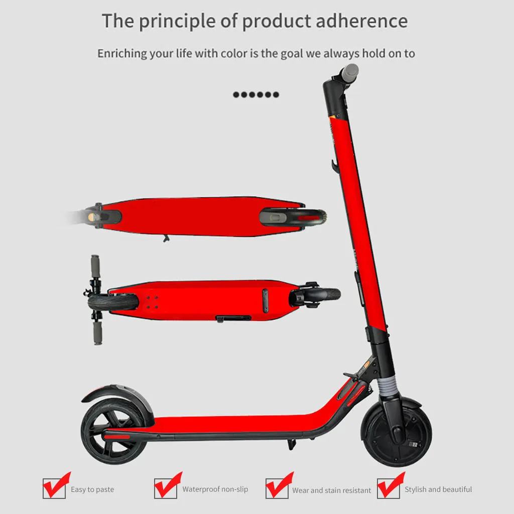 Электрический скутер весь корпус лента с наклейками Пастер Нескользящая для Ninebot Es1 Es2 электрический скутер весь корпус лента с наклейками Пастер
