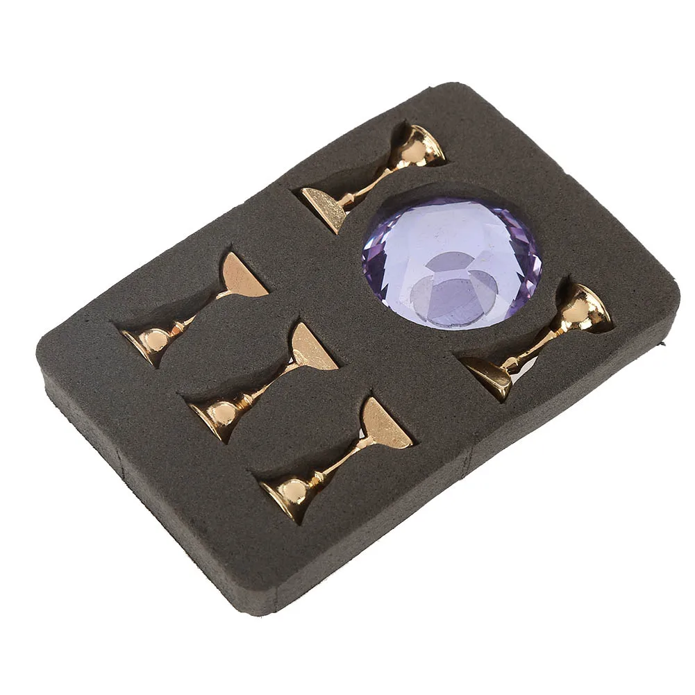 Rhinestone Magnetic Base DIY Nail Art Practice Training Display Stand Holders False Nails Showing Shelf Salon Manicure Tools
