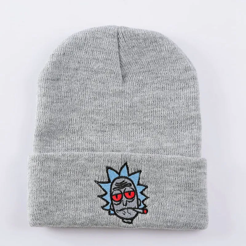 Rick and Morty Skullies Beanies мужские и женские модные аниме Рик Морти шапка теплая зимняя унисекс Meeseeks шапка для оптовой продажи