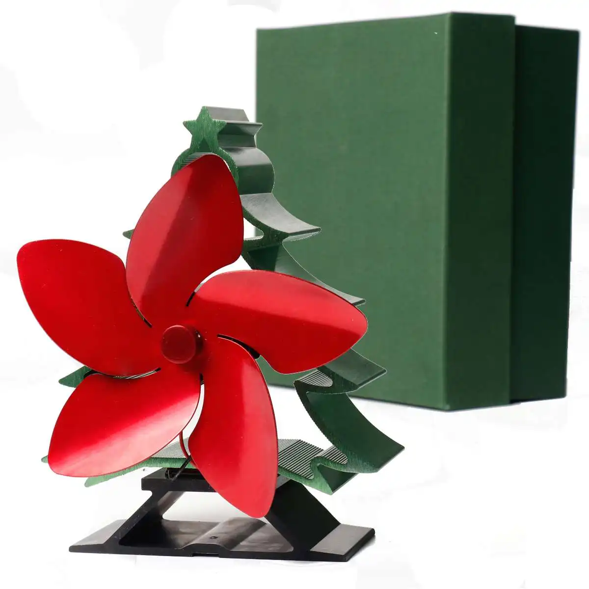 Рождественская плита вентилятор 5 лопастей вентилятор для камина тепловые кастаньеты горелки экологический вентилятор дружественный тихий дом эффективное распределение тепла