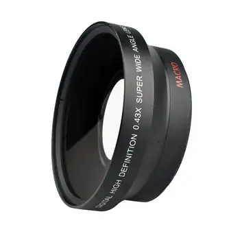 

Auxiliary Lens 72mm 0.43X 0.45X Wide Angle Macro Lens Fish Eye Universal for Canon Nikon Sony Fuji Pentax / One Lens Three Uses