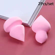 Makeup Sponge Professional Cosmetic Puff For Foundation Concealer Cream Make Up Blender Soft Water Sponge 2pcs