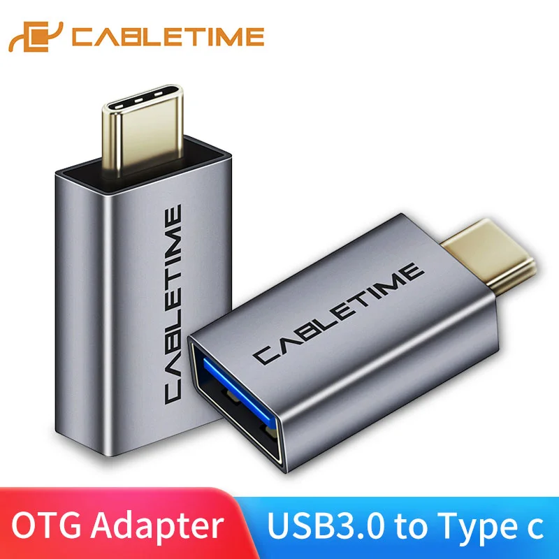 

CABLEIME Type C OTG 60W USB3.0 A Female to Type-C Adapter Charging & Sync Converter for Huawei Mate 30/20 P30/20 Tablets C011