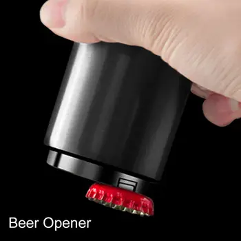 

Stainless Steel Beer Opener Wine Automatic Bottle Openers Beer Soda Cap Wine Bottle Opener Kitchen Bar Tools Accessories