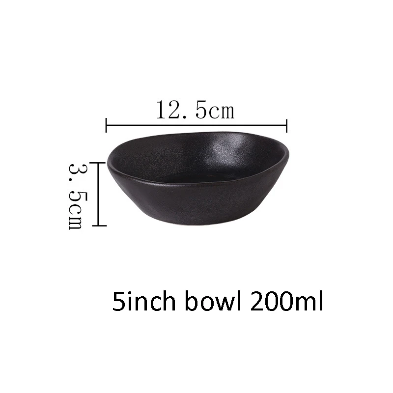 5 Inch Bowl Black
