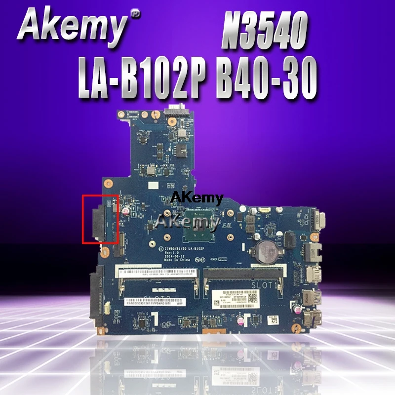 

Free shipping Brand New !!! ZIWB0/B1/E0 LA-B102P for Lenovo B40-30 Laptop Motherboard ( for intel N3540 CPU ) 100% tested