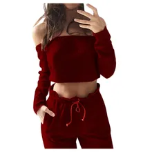 Спортивная одежда для женщин, осенние женские спортивные костюмы, женские одноцветные сексуальные колготки с длинным рукавом из двух частей, комбинезон, набор#3