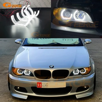

Excellent DTM Style Ultra bright led Angel Eyes halo ring For BMW 3 Series E46 Coupe Cabrio Convertible 2004 2005 2006 LCI