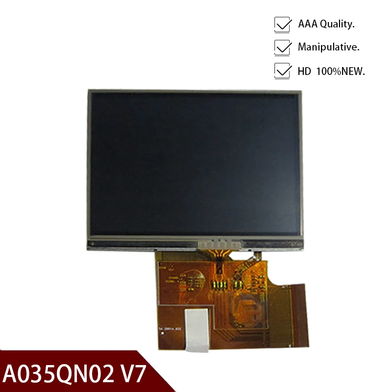 AUO 3 5 дюймовый TFT ЖК-экран с сенсорной панелью A035QN02 V7 QVGA 320(RGB)* 240 | Компьютеры и офис