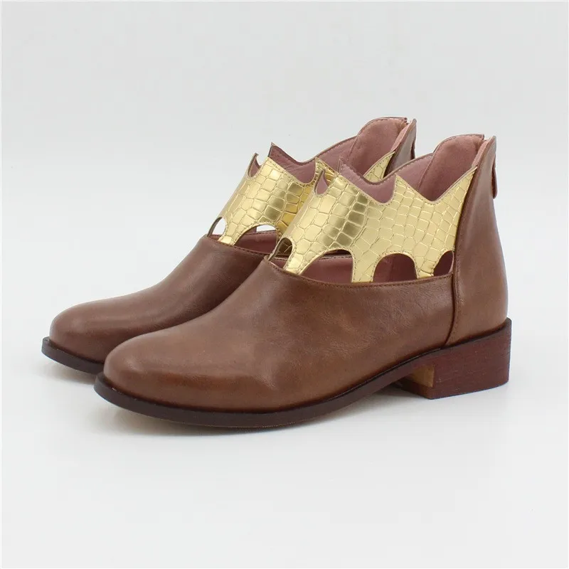 peep toe ankle boots low heel