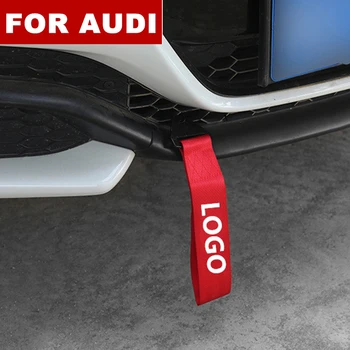 

FashionNEW Car-Styling Heavy Towing Tow Ropes Car Tow Belt Bumper Trailer Rope For Audi logo Sline Q3 Q7 TT A8 A6 c5 c6 S3 A4 A3