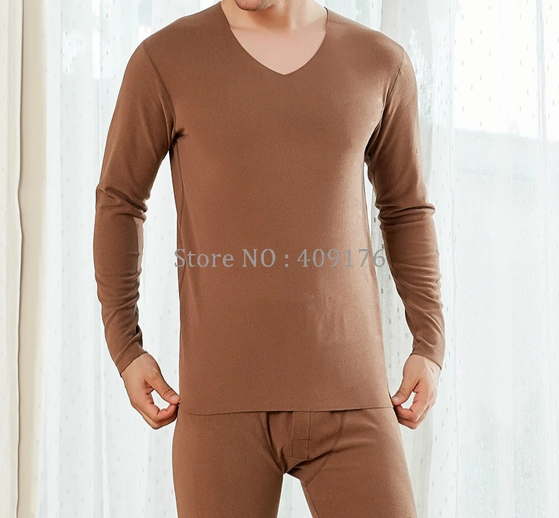 Men Winter Thermal Underwear Warm Body Thermo Clothes Big Large Waist L-4XL Male Invisible Tops Buttoms Set best long johns for men