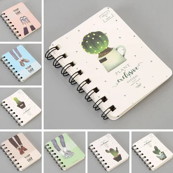 

Small Portable Notebook Spiral Coil Pocket Notepad Kawaii Stationery Note Book Student Supplies Travel Journal Lovely Gift
