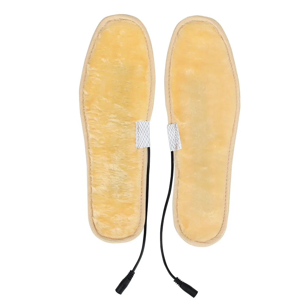 S 36-37 yard Электротермические стельки теплые колодки нагреватель стельки здоровый теплый USB плюш для снега зимой нагревание батареи одежды - Цвет: S 36-37 yard