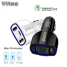 QC 3.0 USB Car Charger 3-Ports Quick Charge 3.0 Fast Charger for Car Phone Charging Adapter for iPhone Xiaomi charger for phone QC 3.0 USB Car Charger 3-Ports Quick Charge 3.0 Fast Charger for Car Phone Charging Adapter for iPhone Xiaomi charger for phone
