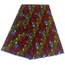 Африканский Анкара материал 6 ярдов африканская одежда восковая ткань Африканская набивная хлопок настоящая мягкая восковая ткань для женского платья 0027