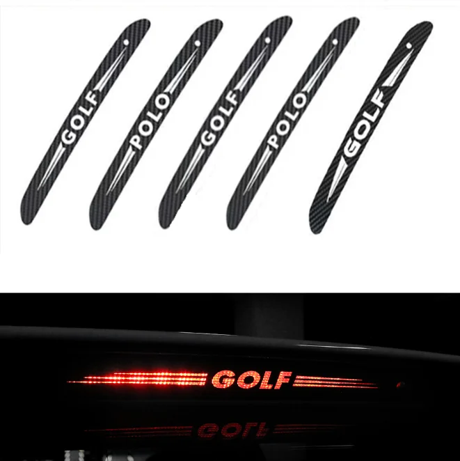 

Car Sticker Carbon High Brake Light Decal Styling Decoration Sticker For volkswagen POLO GOLF 6 7 b4 b5 b6 b7 b8 MK6 7 Tiguan R