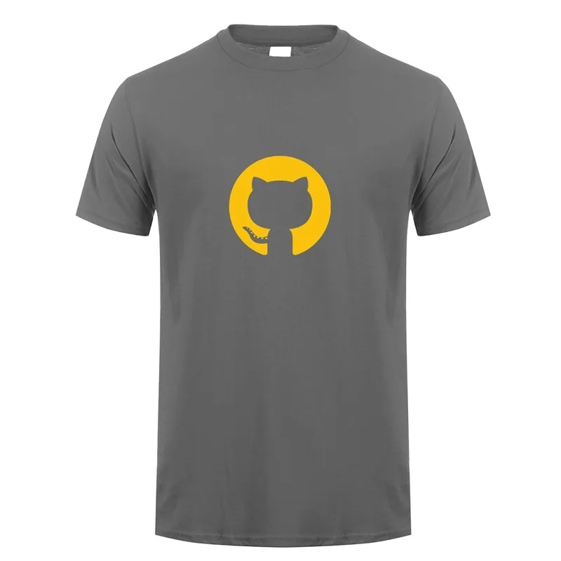 Футболка Github программатор программа ape Программирование гиковская рубашка футболка с короткими рукавами LH-149 - Цвет: Charcoal