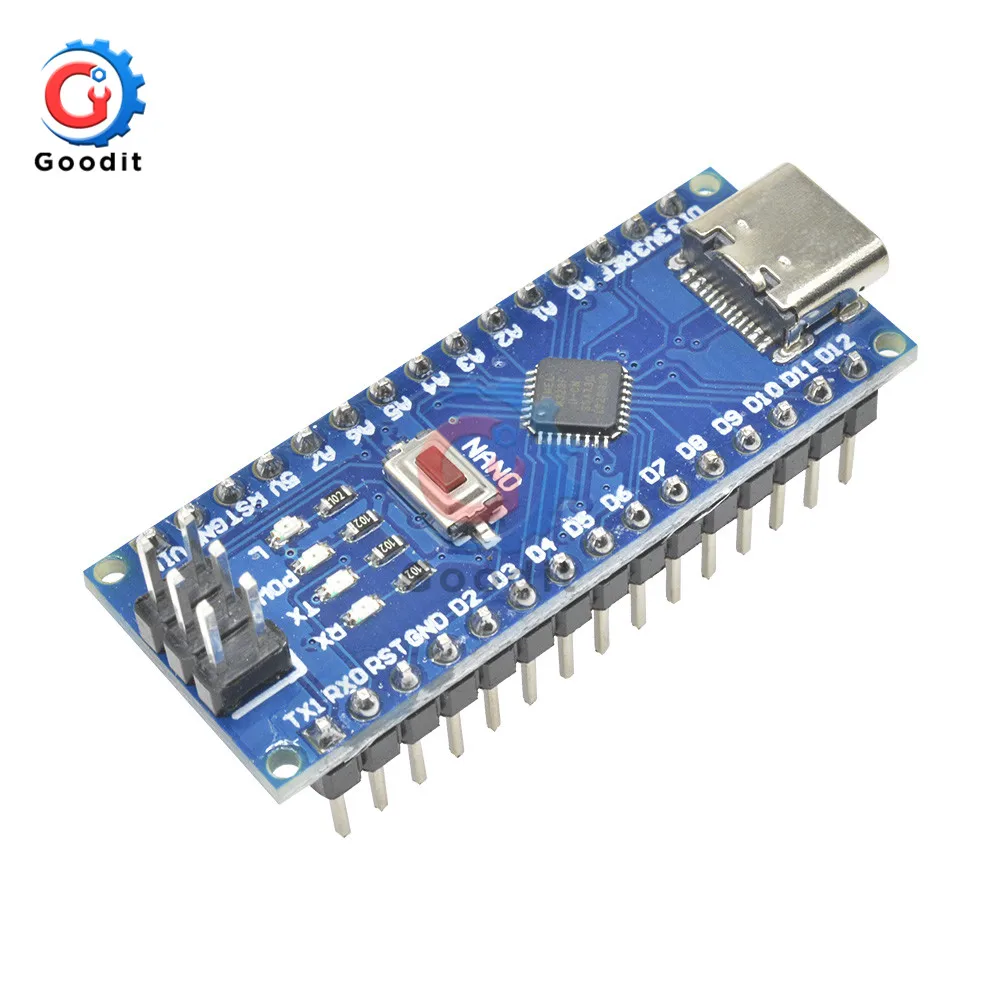 Адаптер типа C CH340 Nano V3.0 ATMEGA328P-MU ATMEGA328 микроконтроллер макетная плата для Arduino