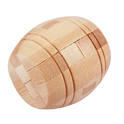 Kong Ming Luban Lock 3D Bamboo Brain Teaser Puzzle Toy - Educational Gift