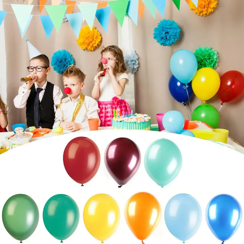 

100PCS Mixed Pearl Latex Balloons Birthday Party Decorations Kids Adult Wedding Birthday Supplies Balloons