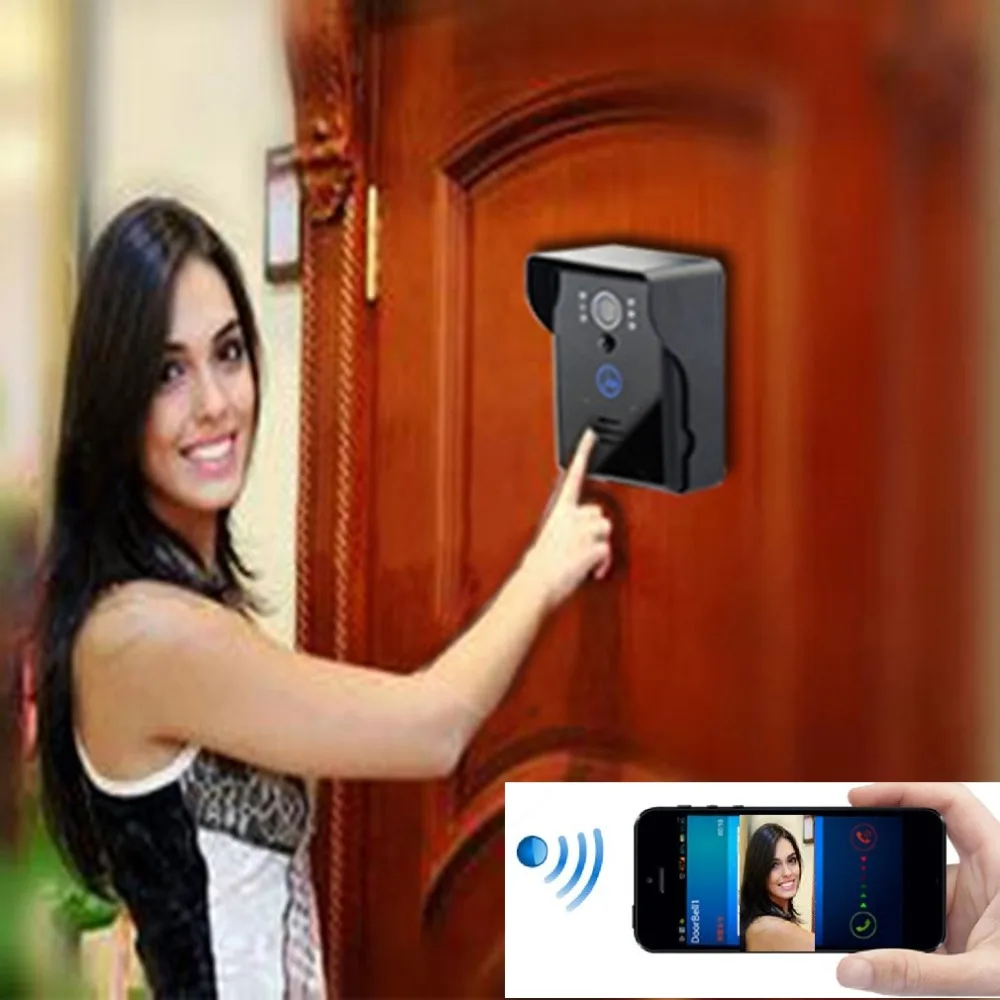 

Video Intercom Doorbell Wifi Wireless Door phone Video-eye IR Night Vision Visual Camera Wide Viewing Angle Remote Viewing