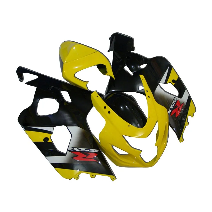 Комплект обтекателей кузова для Suzuki GSXR 600 750 GSXR600 GSXR750 K4 K5 2004 2005 черно-желтые
