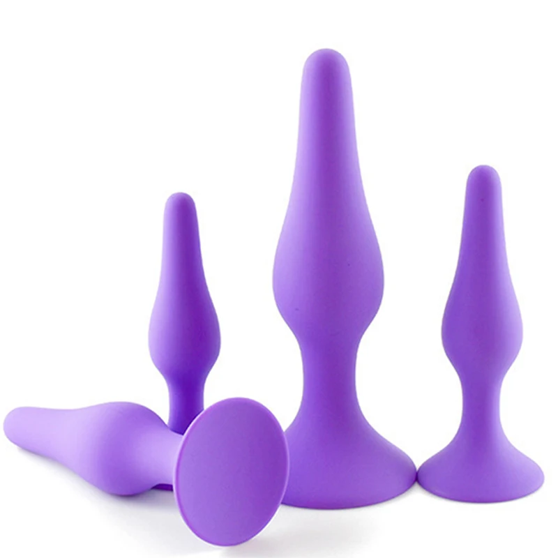 S M L XL Silicone Anal Plug Butt Plug Anus Stimulation Prostate Massage Sex Toys for