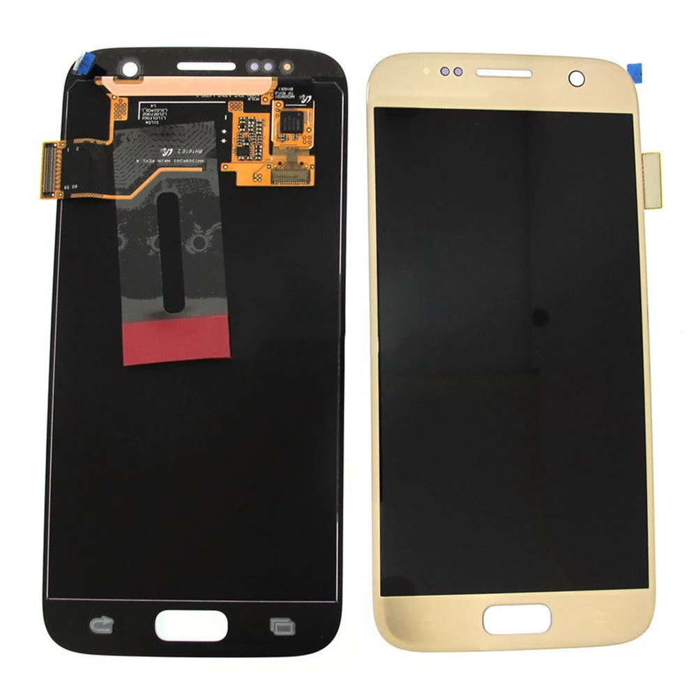 Запчасти для сборки ЖК-сенсорный экран дигитайзер для samsung Galaxy S7 SM-G930 G930F