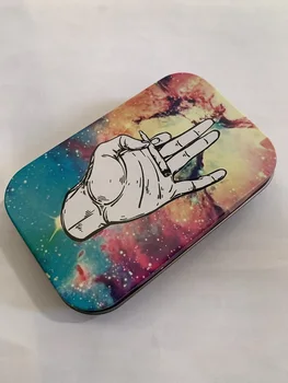 

1pcs Fashion Tin Storage Box Tobacco Box humidor rolling paper box Cigarette Case Box Holder