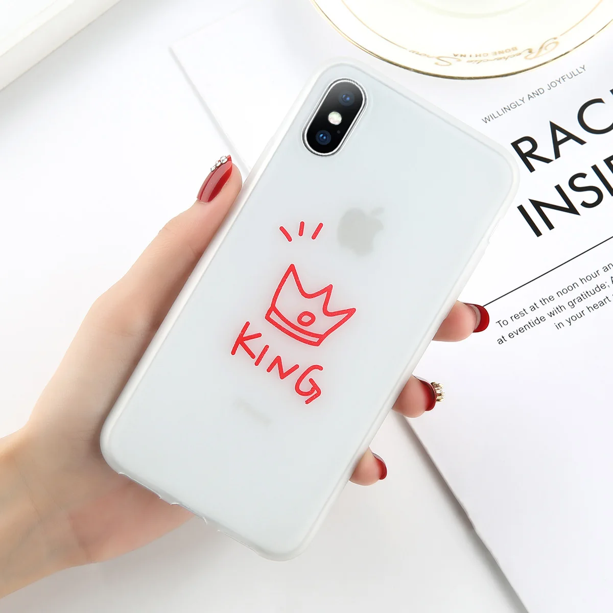 T11 Светящийся силиконовый чехол KJOEW для iPhone 7, 6, 6s, 8 Plus, X, XR, XS, MAX, XS, мультипликационный мягкий чехол для телефона, TPU, чехол - Color: T11